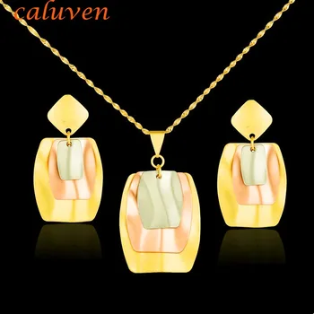 Necklace Sets Women's Gift Wholesale Mix Rose Gold/ Gold Color Three-story flowers Necklace Earrings Jewelry Sets CE038
Necklace Sets Women's Gift Wholesale Mix Rose Gold/ Gold Color Three-story flowers Necklace Earrings Jewelry Sets CE038