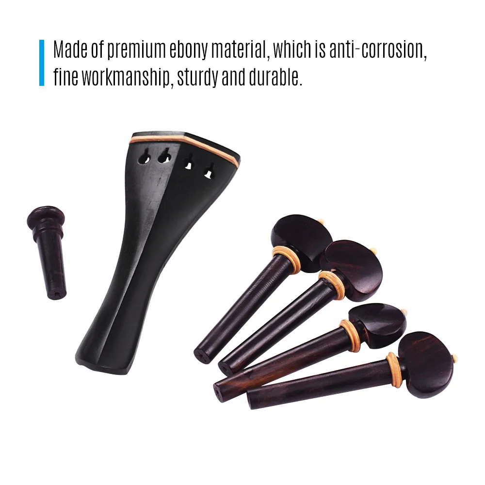 6pcs Violin Making Kits Include 4 Strings Violin Tailpiece Bridge Pin Tuning Pegs Smooth and Trim Orchestral Violin Accessories
6pcs Violin Making Kits Include 4 Strings Violin Tailpiece Bridge Pin Tuning Pegs Smooth and Trim Orchestral Violin Accessories