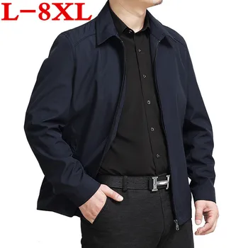 plus size 8XL 7XL 6XL 5XL Spring Autumn Men's Jackets Turn-down Collar Overcoat Middle-aged Man Casual Zipper Coats Male Jacket
plus size 8XL 7XL 6XL 5XL Spring Autumn Men's Jackets Turn-down Collar Overcoat Middle-aged Man Casual Zipper Coats Male Jacket