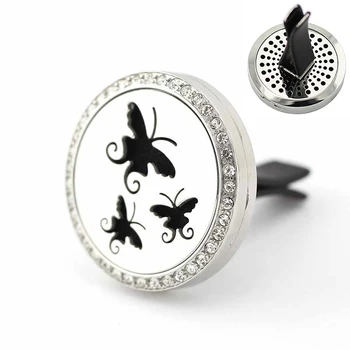 30mm Stainless Steel rhinestone crystal butterfly design car aroma essential oil diffuser pendant locket vent clip
30mm Stainless Steel rhinestone crystal butterfly design car aroma essential oil diffuser pendant locket vent clip