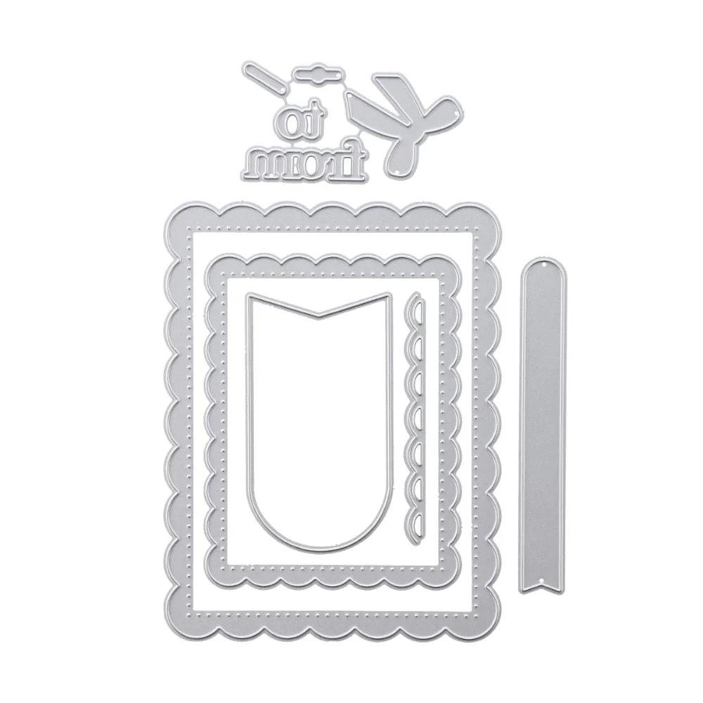 Bow Tie Tag Lace Edge Rectangle Cover Set Metal Cutting Dies For Photo Album Decorative Embossing DIY Paper Cards Die Cutting
Bow Tie Tag Lace Edge Rectangle Cover Set Metal Cutting Dies For Photo Album Decorative Embossing DIY Paper Cards Die Cutting