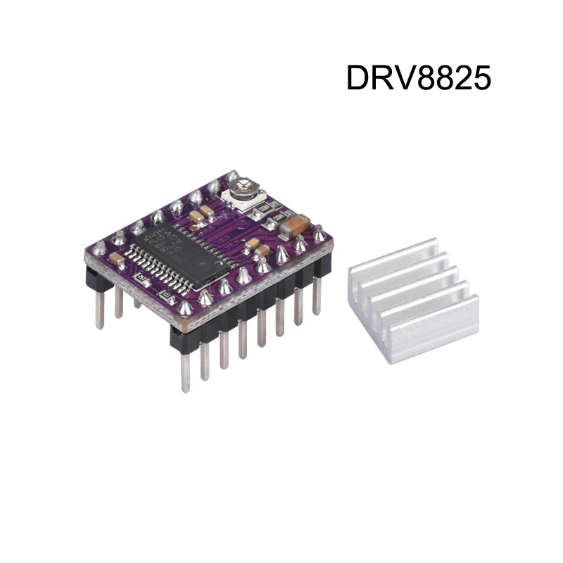 3D Printer Parts StepStick DRV8825 Stepper Motor Driver With Heat sink Carrier Reprap 4-layer PCB RAMPS replace A4988 Driver
3D Printer Parts StepStick DRV8825 Stepper Motor Driver With Heat sink Carrier Reprap 4-layer PCB RAMPS replace A4988 Driver