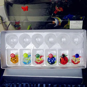 6pcs Hand Blown Glass Tortoise miniature Figurines Floating glass fish aquarium decoration pendant Fish tank animal statues gift
6pcs Hand Blown Glass Tortoise miniature Figurines Floating glass fish aquarium decoration pendant Fish tank animal statues gift