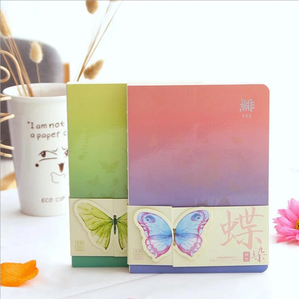 Creative Gradient Color Butterfly Nude Paper Notebook Cute Blank Sketch Book Travel Study Daily Journals Best Planner Organizer
Creative Gradient Color Butterfly Nude Paper Notebook Cute Blank Sketch Book Travel Study Daily Journals Best Planner Organizer