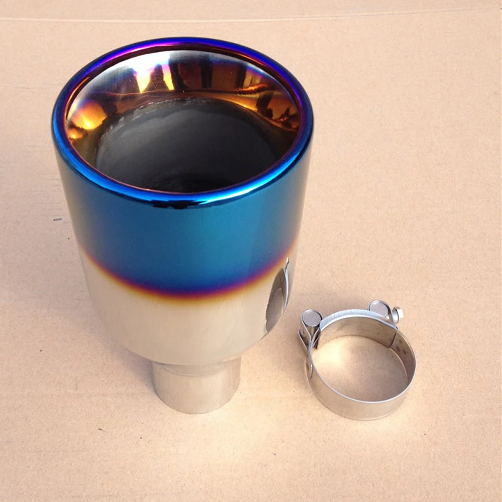 New Arrive Universal Stainless Steel Blue Paint Car Rear Round Exhaust Pipe Tail Muffler Tip For Car Tip Pipes
New Arrive Universal Stainless Steel Blue Paint Car Rear Round Exhaust Pipe Tail Muffler Tip For Car Tip Pipes