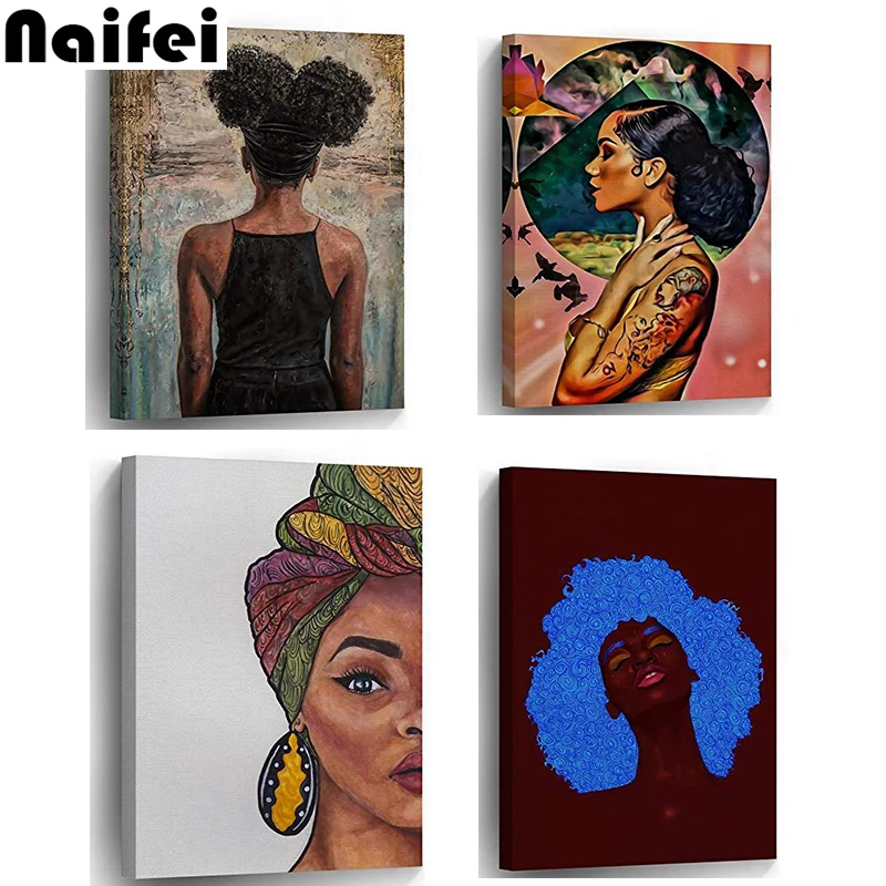 5D Diamond Painting Cross Stitch Kit Full Drill Beautiful African Woman DIY Diamond Embroidery Arts Craft Home Wall Decoration
5D Diamond Painting Cross Stitch Kit Full Drill Beautiful African Woman DIY Diamond Embroidery Arts Craft Home Wall Decoration