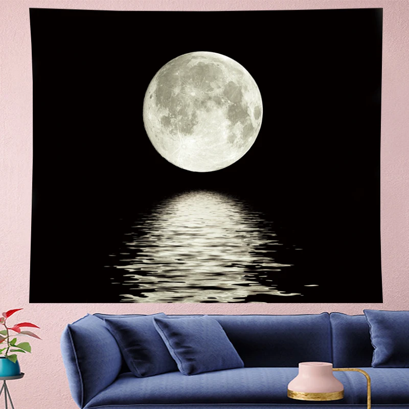 Sea rises bright moon Tapestry wall hanging moon light tapestries fresh style landscape sea black hippie wall cloth Home Decor
Sea rises bright moon Tapestry wall hanging moon light tapestries fresh style landscape sea black hippie wall cloth Home Decor