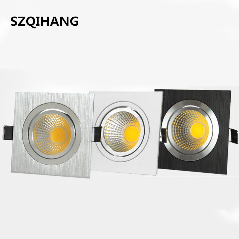 Super Bright LED COB Downlight 7W 10W 2*7W 2*10W Recessed Ceiling Down light led cob Spot Light Dimmable | Лампы и освещение