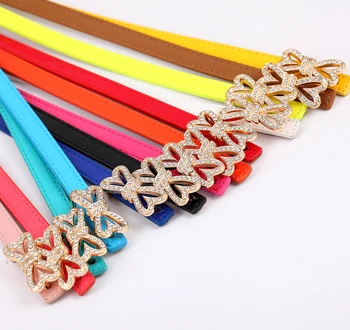 Korean version of rhinestones and diamonds ladies thin belt fashion wild belt diamond heart-shaped thin belt harajuku
Korean version of rhinestones and diamonds ladies thin belt fashion wild belt diamond heart-shaped thin belt harajuku
