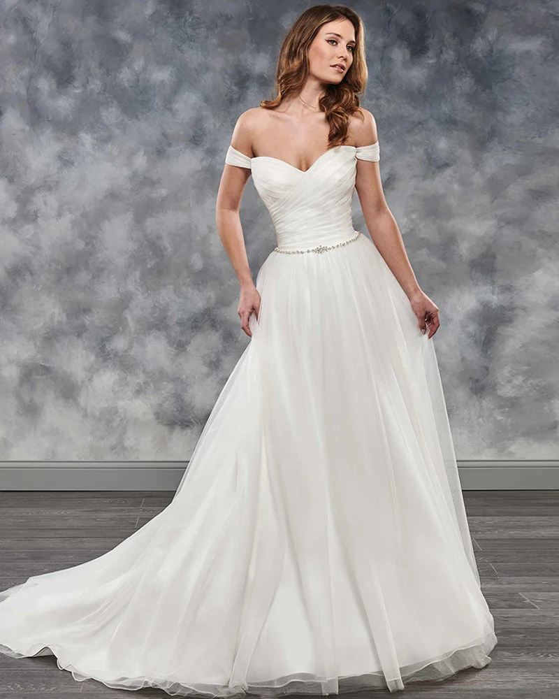 Simple Beach Wedding Dress Pleated Bodice Crystal Waist Elegant Robe de Mariee Ivory Vestido de Novia Playa Bridal Gown
Simple Beach Wedding Dress Pleated Bodice Crystal Waist Elegant Robe de Mariee Ivory Vestido de Novia Playa Bridal Gown