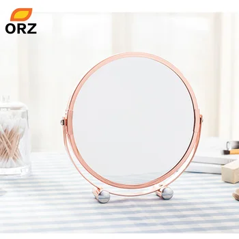 ORZ Rose Gold Makeup Mirror Round Two-sided 1X/2X Magnifying Bathroom Home Office Desktop Decorative Mirror
ORZ Rose Gold Makeup Mirror Round Two-sided 1X/2X Magnifying Bathroom Home Office Desktop Decorative Mirror