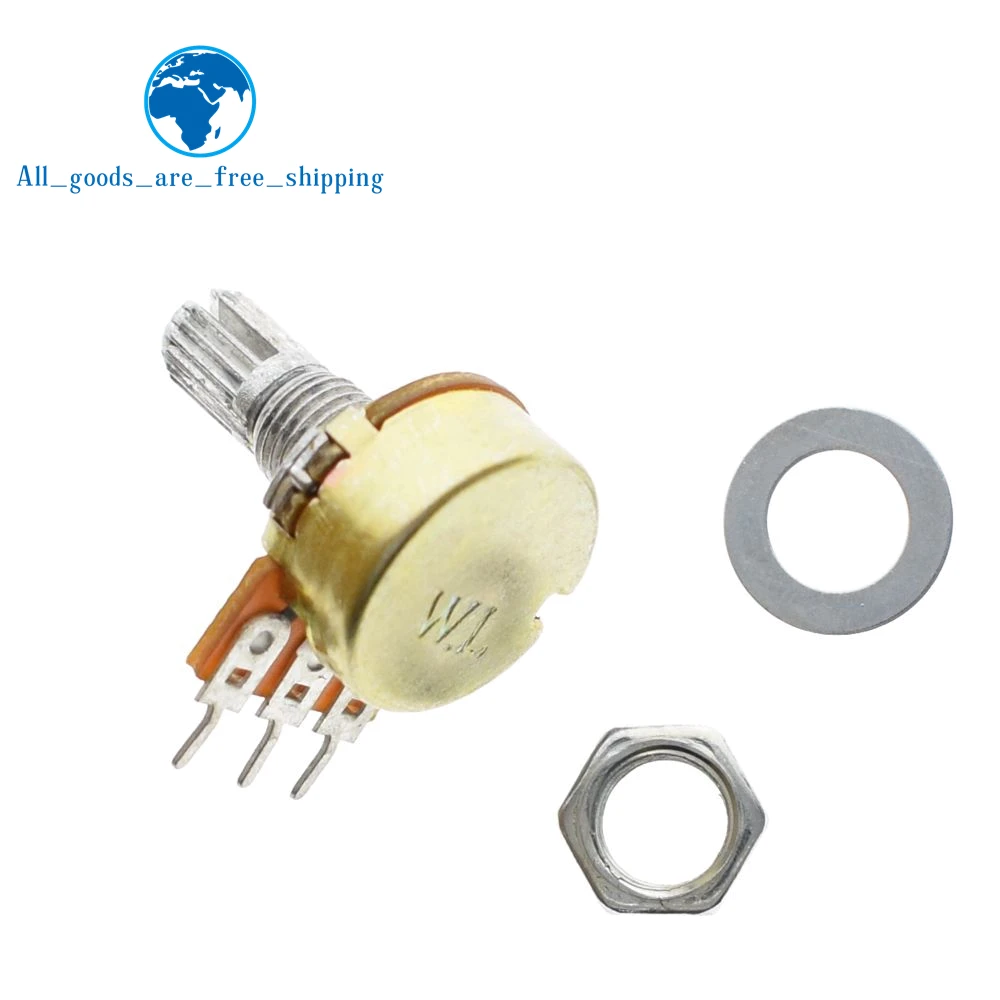 WH148 Linear Potentiometer 15mm Shaft With Nuts And Washers 3pin WH148 B1K B2K B5K B10K B20K B50K B100K B250K B500K B1M
WH148 Linear Potentiometer 15mm Shaft With Nuts And Washers 3pin WH148 B1K B2K B5K B10K B20K B50K B100K B250K B500K B1M