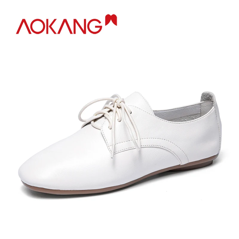AOKANG shoes womanbreathable genuine leather flats Loafers tenis feminino flat shoes Lace Up women sneakers Oxfords ladies shoes
AOKANG shoes womanbreathable genuine leather flats Loafers tenis feminino flat shoes Lace Up women sneakers Oxfords ladies shoes