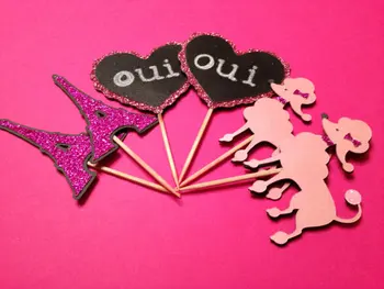 glitter Paris Party - Ooh La La Cupcake Appetizer toppers Bachelorette birthday Wedding Bridal Hem night baby Shower food picks
glitter Paris Party - Ooh La La Cupcake Appetizer toppers Bachelorette birthday Wedding Bridal Hem night baby Shower food picks