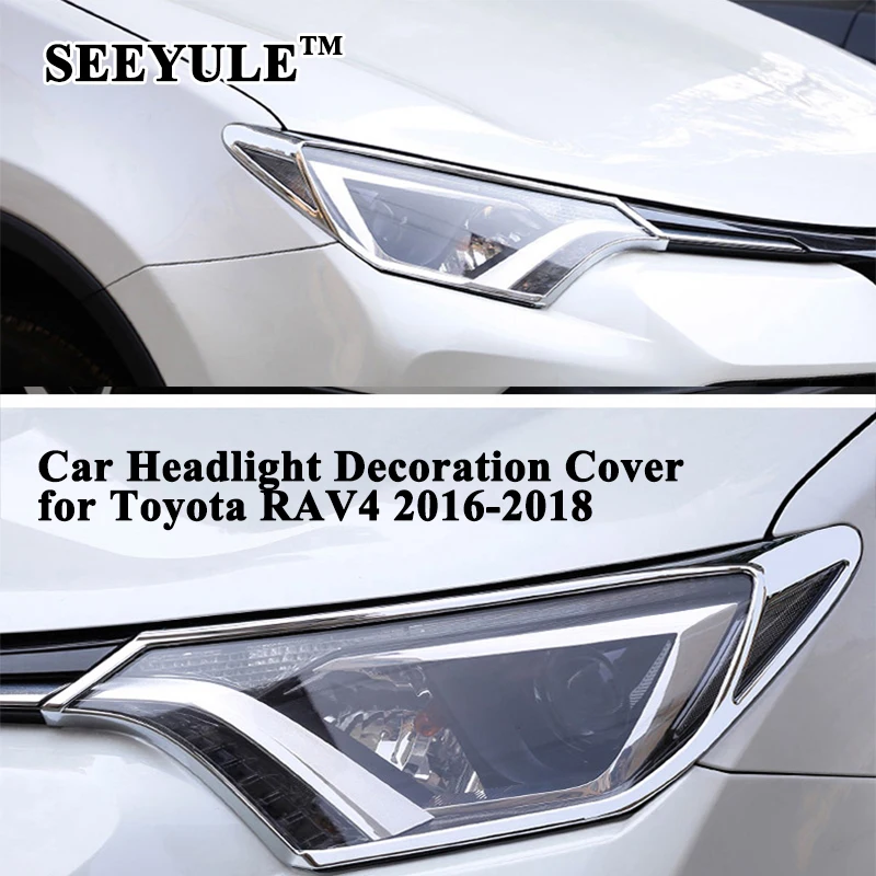 1set SEEYULE Car Headlight Lampshade Cover Decoration Shell Protector Trim Sticker Styling Accessories for Toyota RAV4 2016-2018
1set SEEYULE Car Headlight Lampshade Cover Decoration Shell Protector Trim Sticker Styling Accessories for Toyota RAV4 2016-2018