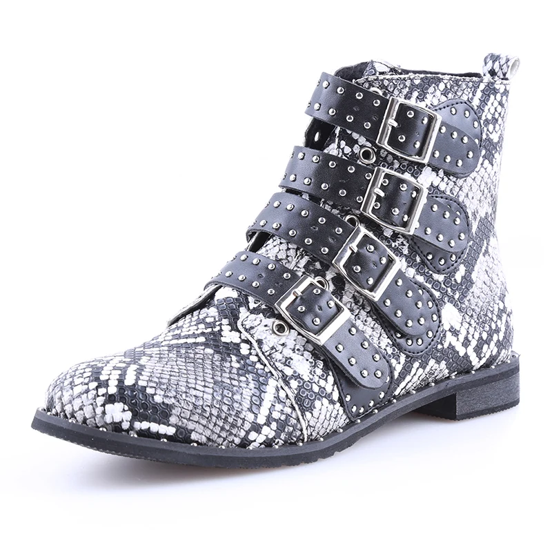 Fashion New Punk Gothic Style Ankle Boots Round Toe Shoes Women Shoes Short Boots Street Haulage Motor Mujer Zapatos
Fashion New Punk Gothic Style Ankle Boots Round Toe Shoes Women Shoes Short Boots Street Haulage Motor Mujer Zapatos