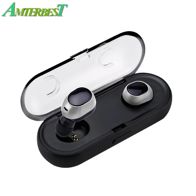 AMTERBEST Mini TWS16 True Wireless Stereo Bluetooth Earphones with Charge Box CSR 4.1 Handsfree Headset Dual Bluetooth Earbuds
AMTERBEST Mini TWS16 True Wireless Stereo Bluetooth Earphones with Charge Box CSR 4.1 Handsfree Headset Dual Bluetooth Earbuds