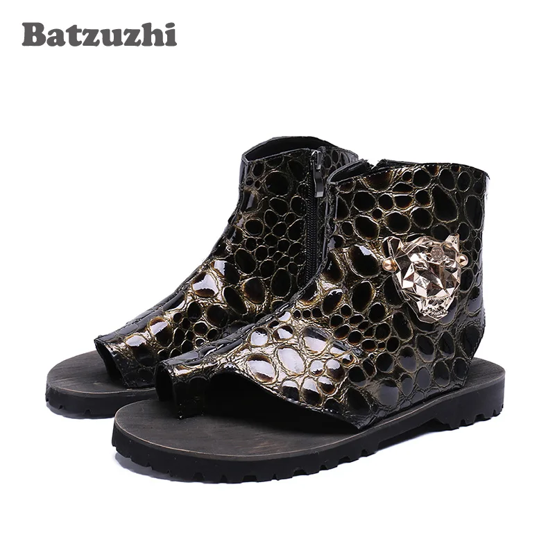 Italian Handmade Men Sandal Shoes Open Toe Ankle Sandal Boots Flats Sandalias Mujer 2018 Rome Gladiator Motocycle Sandal Runway
Italian Handmade Men Sandal Shoes Open Toe Ankle Sandal Boots Flats Sandalias Mujer 2018 Rome Gladiator Motocycle Sandal Runway