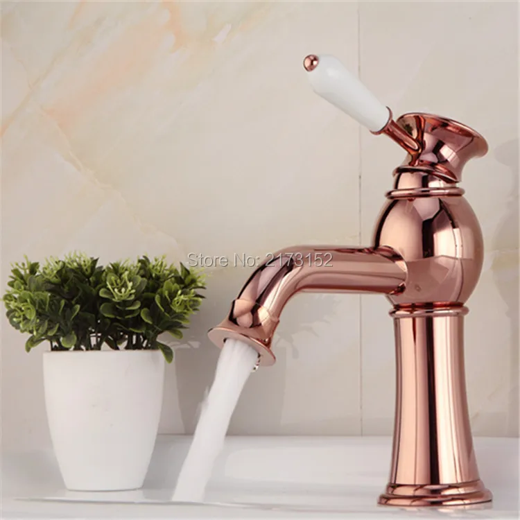 Free Shipping Luxury Rose Gold Bathroom Faucet Ceramic Handle Gold Plated Brass Basin Sink Mixer Tap RG-022
Free Shipping Luxury Rose Gold Bathroom Faucet Ceramic Handle Gold Plated Brass Basin Sink Mixer Tap RG-022