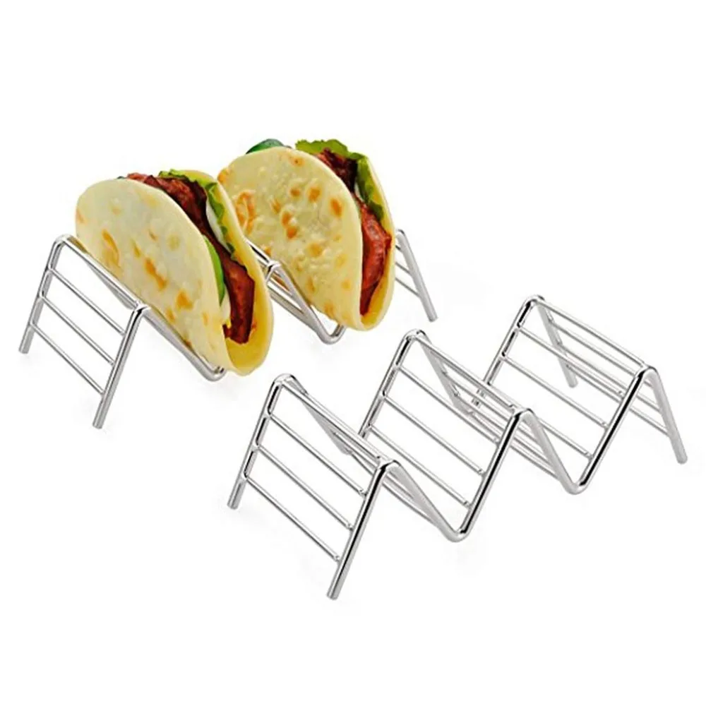 1pc Taco Holders Stainless Steel Taco Rack Shell Mexican Food Rack Pizza Taco Shell Holder Stand Home Bar Restaurant Food Show
1pc Taco Holders Stainless Steel Taco Rack Shell Mexican Food Rack Pizza Taco Shell Holder Stand Home Bar Restaurant Food Show