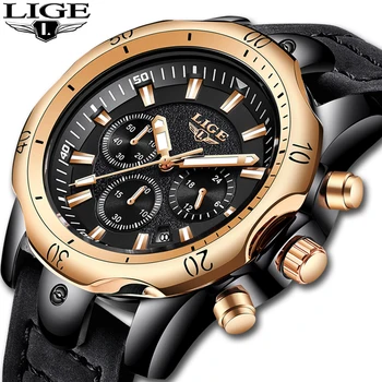 2018 LIGE Mens Watches Brand Luxury Gold Quartz Watch Men Casual Leather Military Waterproof Sport Wrist Watch Relogio Masculino
2018 LIGE Mens Watches Brand Luxury Gold Quartz Watch Men Casual Leather Military Waterproof Sport Wrist Watch Relogio Masculino