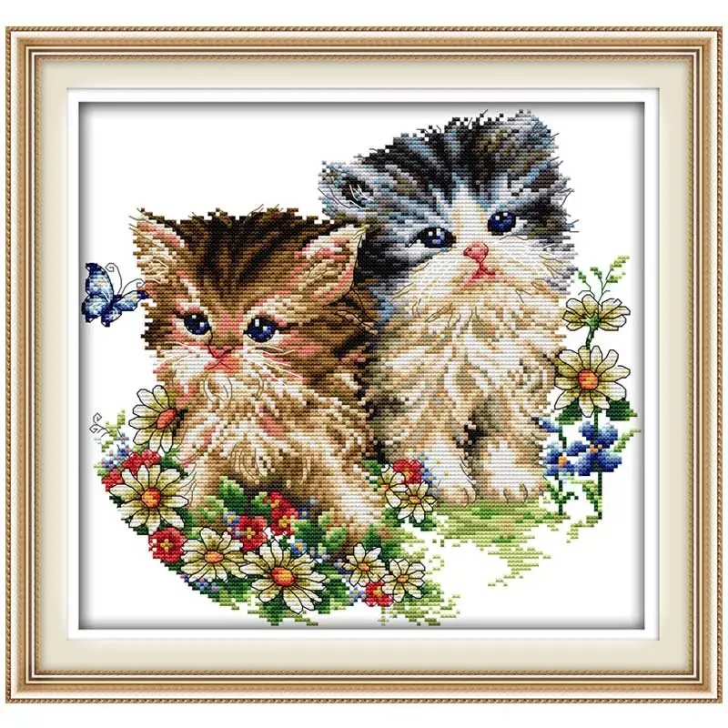 Handmade Cat Lovers Painting Counted Cross Stitch 11CT 14CT Cross Stitch Chinese Cross Stitch Set Embroidery Kits Needlework
Handmade Cat Lovers Painting Counted Cross Stitch 11CT 14CT Cross Stitch Chinese Cross Stitch Set Embroidery Kits Needlework