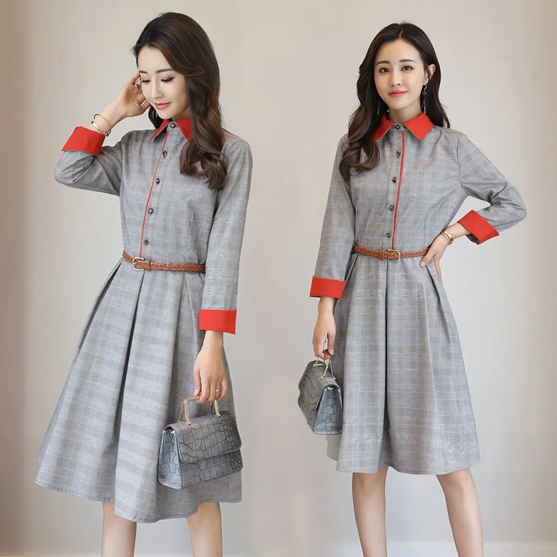 Gkgz 2019 Sexy Vintage Midi Dress Women Hit Color Split Joint Lapel Elegant Lattice Lattice Long Dresses Vestido Female
Gkgz 2019 Sexy Vintage Midi Dress Women Hit Color Split Joint Lapel Elegant Lattice Lattice Long Dresses Vestido Female