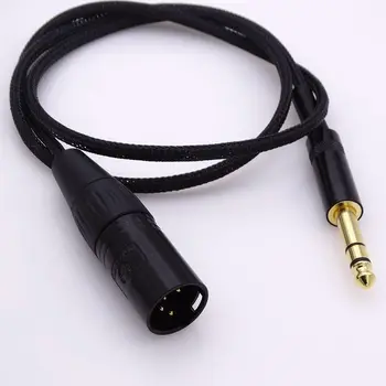 1.5m black sleeve 4 cores copper wires 1/4 6.35mm male to 4-pin xlr male balanced adapter audio cable headphone extension cord
1.5m black sleeve 4 cores copper wires 1/4 6.35mm male to 4-pin xlr male balanced adapter audio cable headphone extension cord