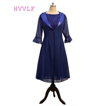 Navy Blue Mother Of The Bride Dresses A-line With Jacket Chiffon Lace Pluls Size Short Groom Mother Dresses For Weddings
Navy Blue Mother Of The Bride Dresses A-line With Jacket Chiffon Lace Pluls Size Short Groom Mother Dresses For Weddings