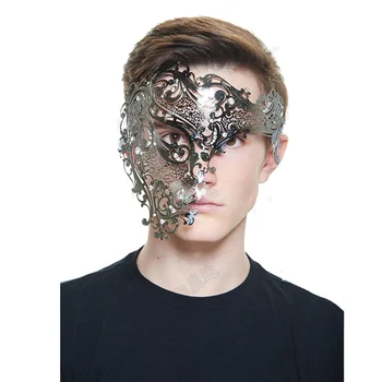 Venice Skeleton Half Face Sexy Mask With Diamond For Women And Men Cool Costume Prom Party Face Hollow Out Masquerade Skull Mask
Venice Skeleton Half Face Sexy Mask With Diamond For Women And Men Cool Costume Prom Party Face Hollow Out Masquerade Skull Mask