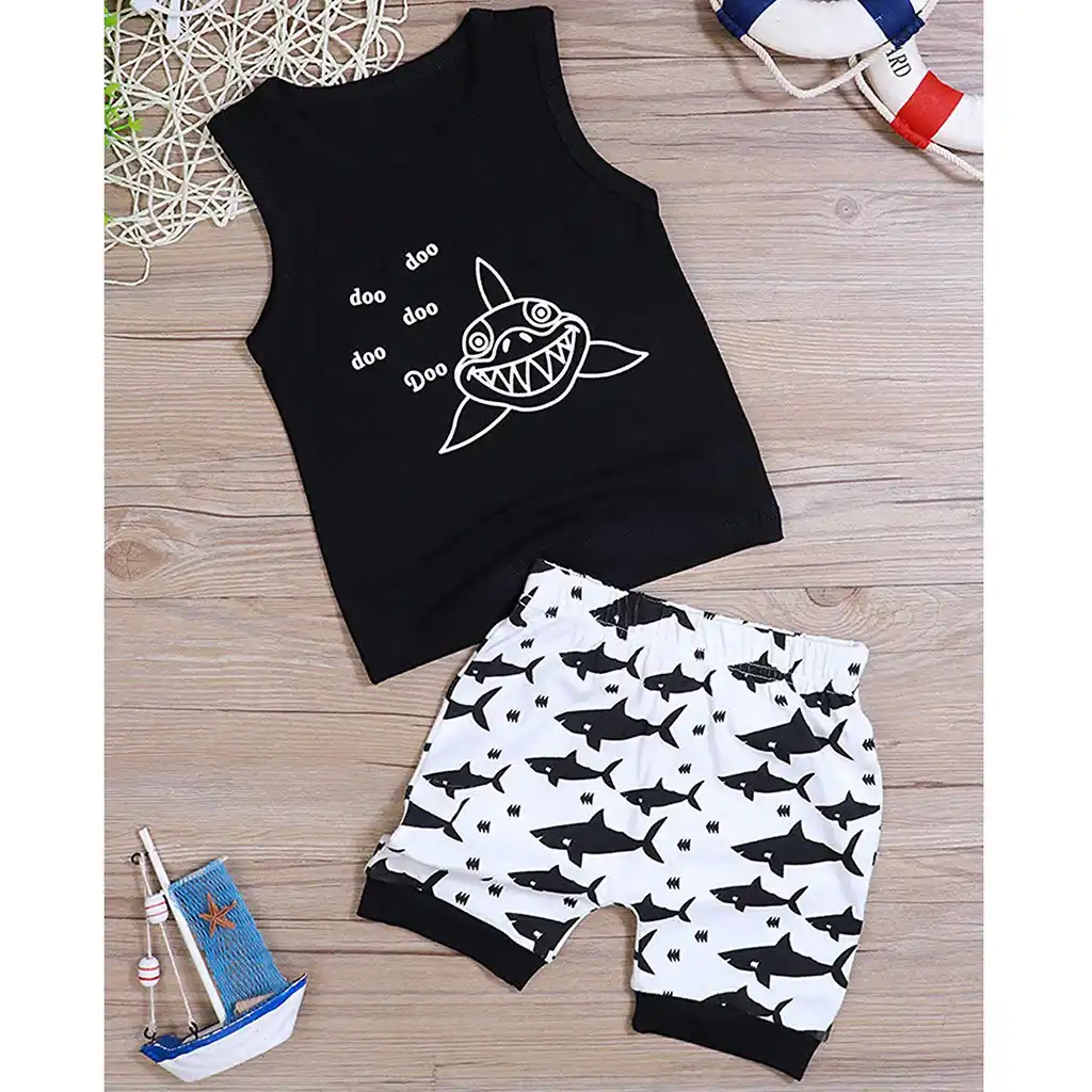 Camouflage Shorts Summer Outfit Set Toddler Baby Infant Boy Summer Clothes Letter Print Vest