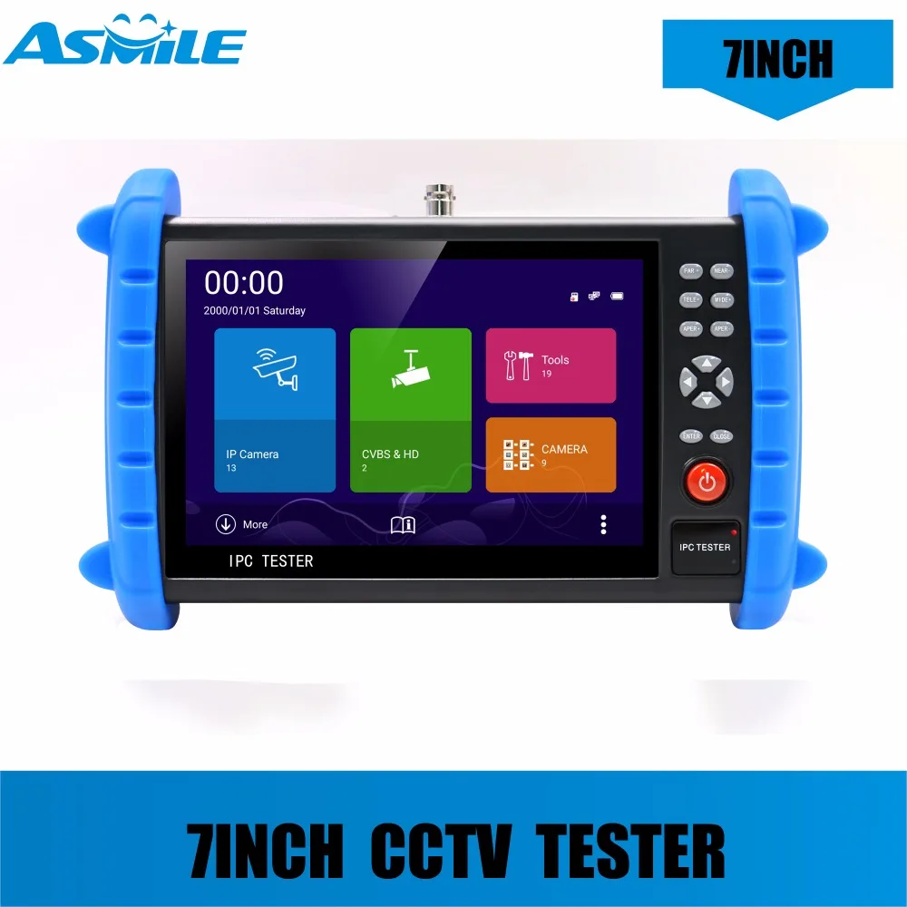 

7 Inch CCTV Tester Monitor Built-in wireless WIFI, speed 150M,Support H264 4K, H265 4K HD camera for K720S