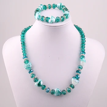 Free shipping New arrival 8mm,10mm crystal glass beads,spacers and murano heart glass necklace bracelet women jewelry set
Free shipping New arrival 8mm,10mm crystal glass beads,spacers and murano heart glass necklace bracelet women jewelry set