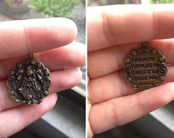 20pcs Antique Bronze 29*24mm Virgin Mary our Lady of Guadalupe Jewelry Findings bracelet necklace supplies charm
20pcs Antique Bronze 29*24mm Virgin Mary our Lady of Guadalupe Jewelry Findings bracelet necklace supplies charm