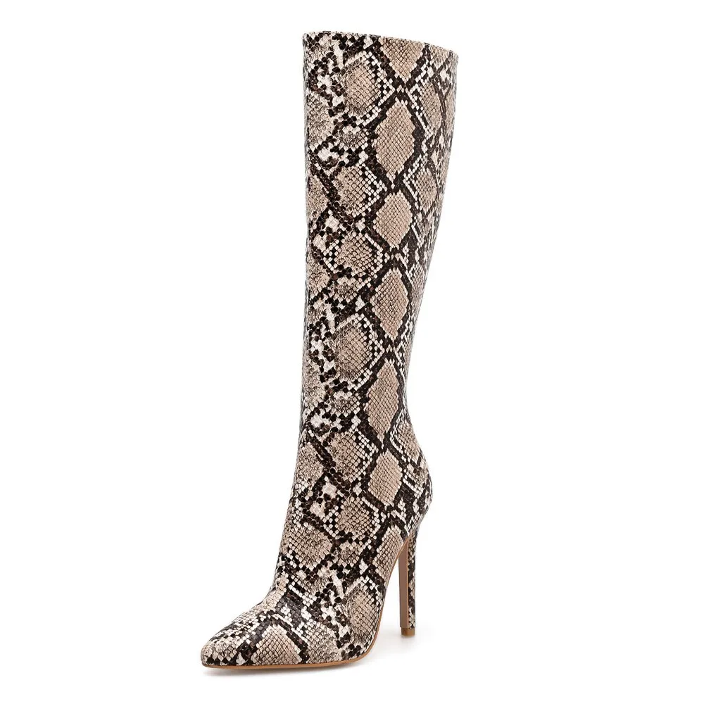 Women Snake Winter Boots Knee High Boots Stiletto Sexy Nightclub Stage Boots PU Super High shoes woman zapatos de mujer @L
Women Snake Winter Boots Knee High Boots Stiletto Sexy Nightclub Stage Boots PU Super High shoes woman zapatos de mujer @L