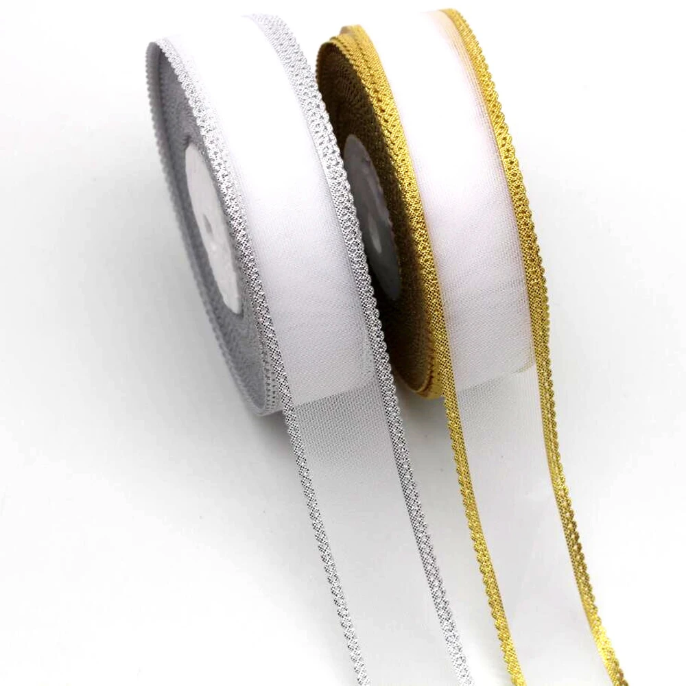 New 1 '25mm gold and silver lace ribbon 5y 10y 20y DIY handmade material mesh yarn hair bow fashion clothing edge tulle white
New 1 '25mm gold and silver lace ribbon 5y 10y 20y DIY handmade material mesh yarn hair bow fashion clothing edge tulle white
