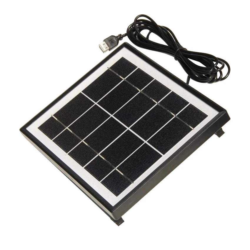 Mini Glass Monocrystalline Silicon Solar Panel 5 V 5.5W for Charging Mobile Battery Power Board 225*195*18MM with 3m Cable | Электроника