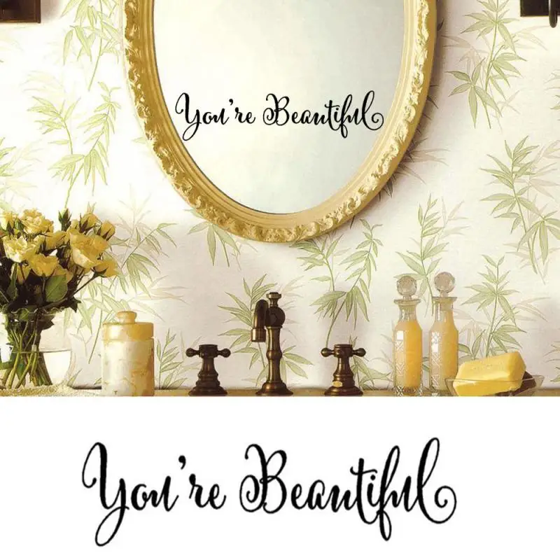 You Are Beautiful Letter Words Wall Stickers Wall Art Removable Home Vinyl Window Decor sticker muraux kitchen adesivo de parede
You Are Beautiful Letter Words Wall Stickers Wall Art Removable Home Vinyl Window Decor sticker muraux kitchen adesivo de parede