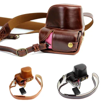 Luxury PU Leather Camera Case Bag Open Battery With Strap For Sony A5000 A5100 Black Coffee Brown
Luxury PU Leather Camera Case Bag Open Battery With Strap For Sony A5000 A5100 Black Coffee Brown