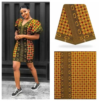 

Dutch Wax African Wax Veritable Ankara Fabric 2019 Latest African Fabric Print 100% Cotton Pagne Africain hot Wax Veritable