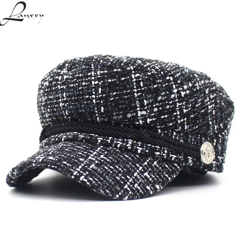 New Fashion Military Hat Women Vintage Flat Cap Female Gorras Casquette Hats Military Cap
New Fashion Military Hat Women Vintage Flat Cap Female Gorras Casquette Hats Military Cap
