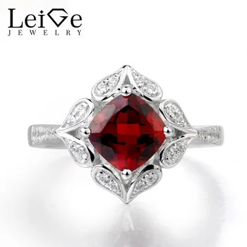 Leige Jewelry Natural Red Garnet Ring Garnet Promise Ring Solid 925 Sterling Silver Vintage Ring Red Gemstone January Birthstone
Leige Jewelry Natural Red Garnet Ring Garnet Promise Ring Solid 925 Sterling Silver Vintage Ring Red Gemstone January Birthstone