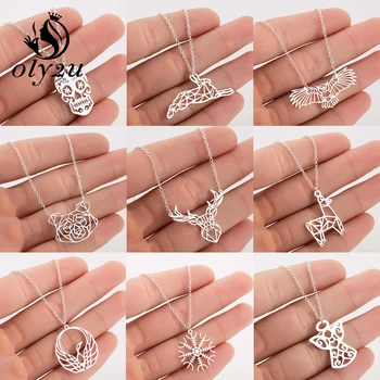 Oly2u Skull Pendants Necklaces Long Chain Necklace For Women Choker Necklace Punk Style Skeleton Stainless Steel collier femme
Oly2u Skull Pendants Necklaces Long Chain Necklace For Women Choker Necklace Punk Style Skeleton Stainless Steel collier femme
