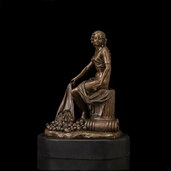 29 CM Western Art Deco Bronze Copper Seminude Women Girl Belle Maiden Sculpture
29 CM Western Art Deco Bronze Copper Seminude Women Girl Belle Maiden Sculpture