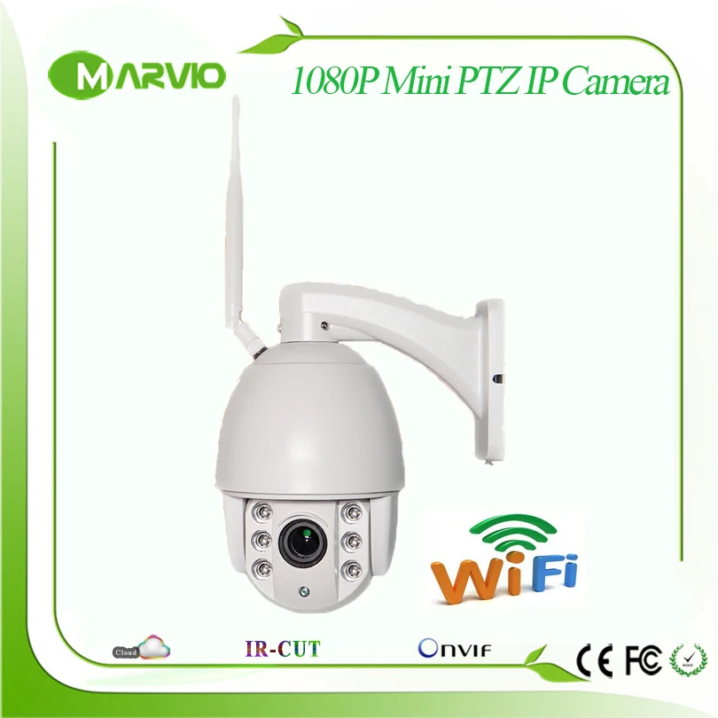 New 1080P 2MP FUll HD wifi Mini IP PTZ Network camera wi-fi 2.8-12mm Lens 70m IR Night Vision Distace Bracket included | Безопасность и