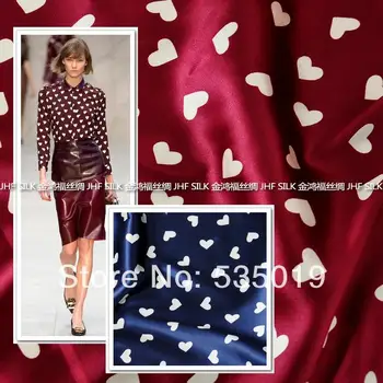 Telas Strech silk fabric Peach of love Printed cloth silk one-piece dress shirt elastic satin fabric love heart print fashion
Telas Strech silk fabric Peach of love Printed cloth silk one-piece dress shirt elastic satin fabric love heart print fashion