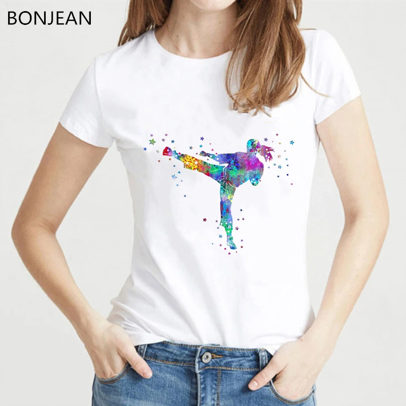 2019 New Women T Shirt Fashion Popular Style t-shirt femme watercolor Karate fighter girl print tshirt female streetwear tops
2019 New Women T Shirt Fashion Popular Style t-shirt femme watercolor Karate fighter girl print tshirt female streetwear tops
