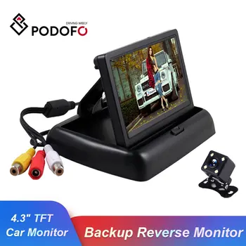 Podofo Car Monitor 4.3" TFT Foldable Display for Rear View Camera Auto Parking Backup Reverse Monitor CCD 170 degree for Vehicle
Podofo Car Monitor 4.3" TFT Foldable Display for Rear View Camera Auto Parking Backup Reverse Monitor CCD 170 degree for Vehicle