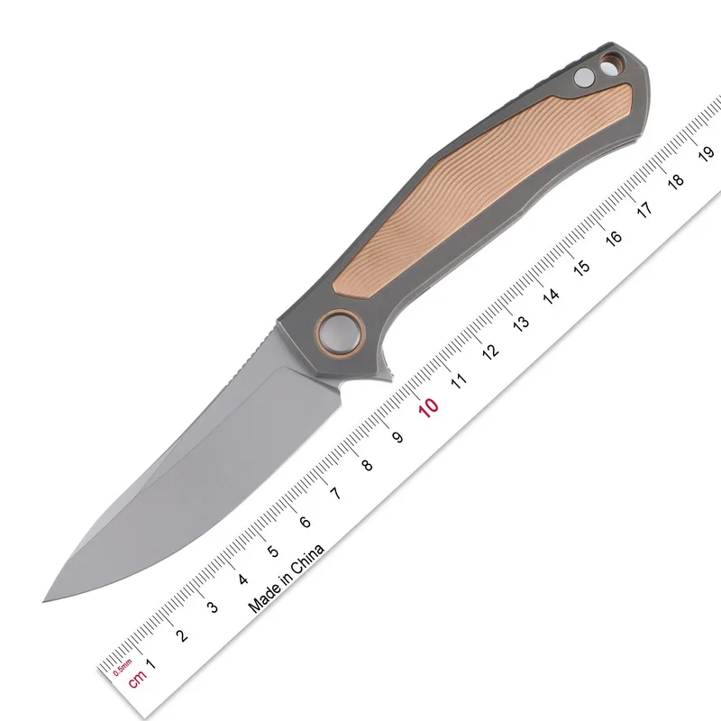 GREEN THORN poker D2 Steel Flipper Folding Knife Titanium Handle Outdoor Camping Hunting Pocket Fruit Kitchen Tool EDC Tools
GREEN THORN poker D2 Steel Flipper Folding Knife Titanium Handle Outdoor Camping Hunting Pocket Fruit Kitchen Tool EDC Tools