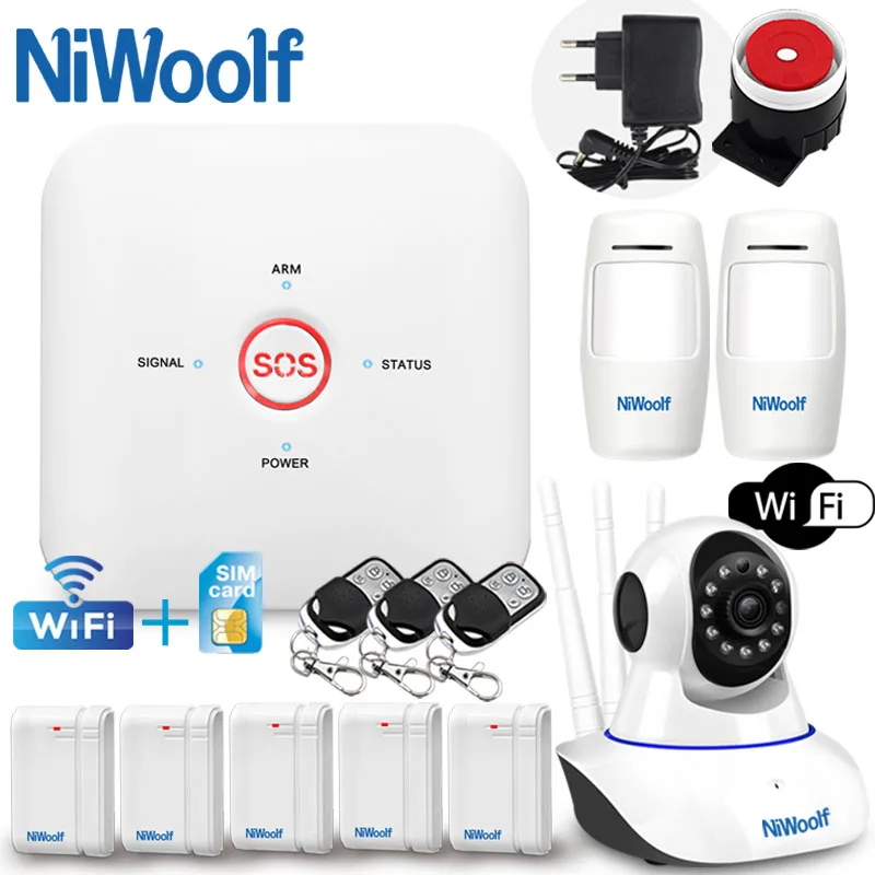 APP Wifi GSM Home Burglar Alarm System Wifi Network Control Built-in Siren Alarm SOS Help Alarms yoosee wifi camera home alarm
APP Wifi GSM Home Burglar Alarm System Wifi Network Control Built-in Siren Alarm SOS Help Alarms yoosee wifi camera home alarm